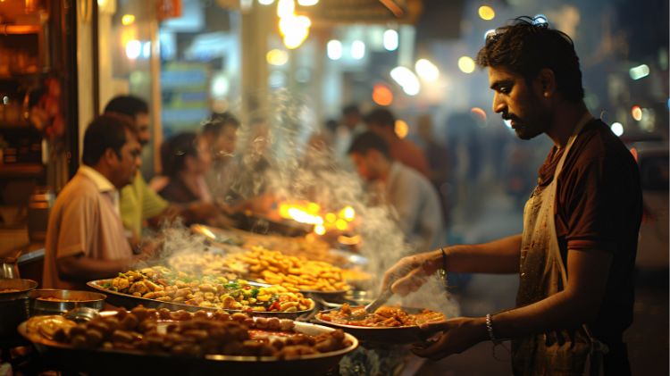 Indian food street